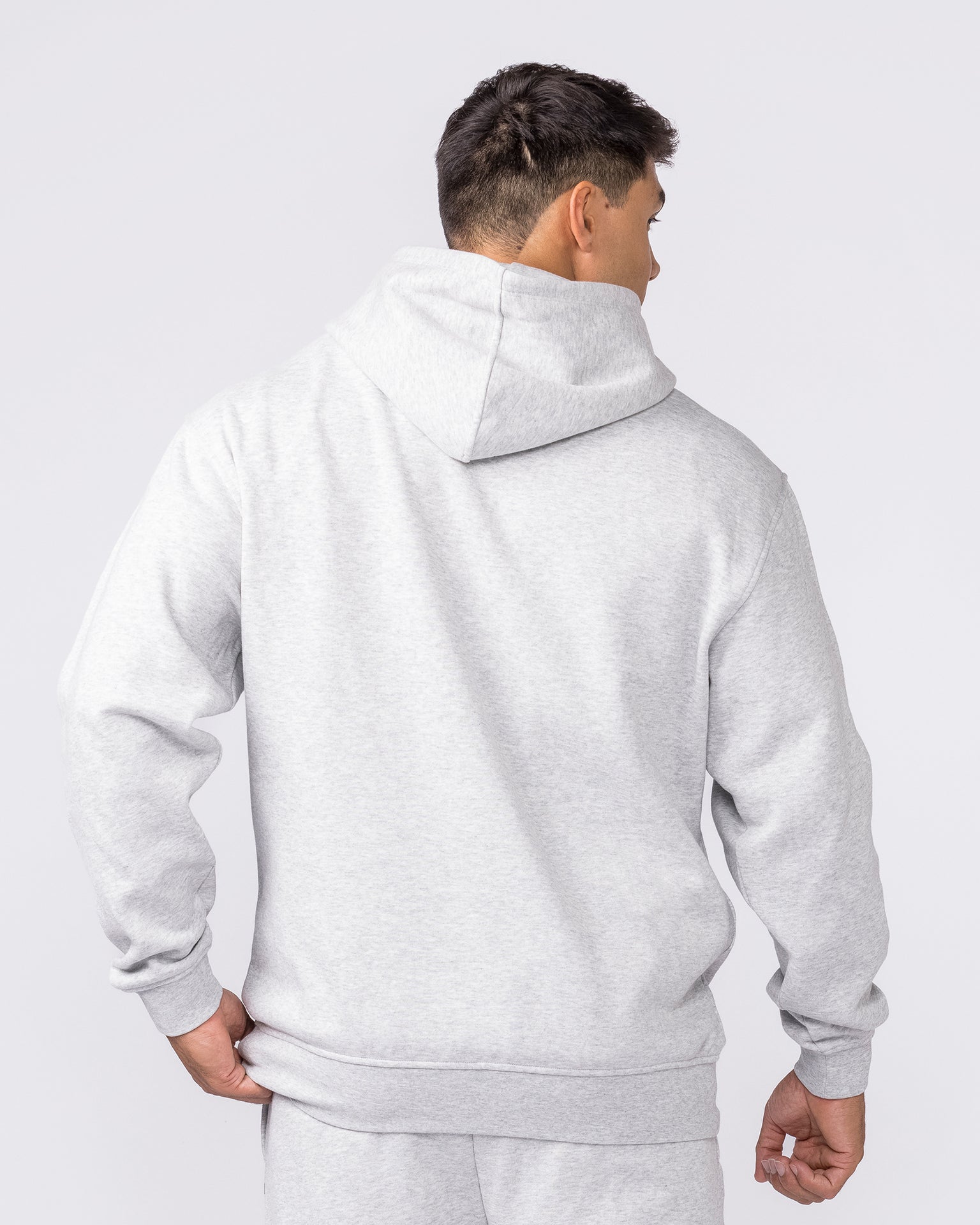 Essential Hoodie - Grey Marl-Jumpers & Hoodies-XS-042635GRYMRL-XS-MNAPPRL50389-5-Muscle Nation