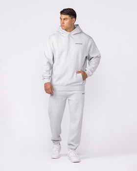 Essential Hoodie - Grey Marl-Jumpers & Hoodies-XS-042635GRYMRL-XS-MNAPPRL50389-6-Muscle Nation