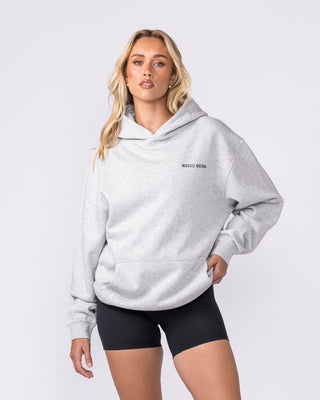 Essential Hoodie - Grey Marl-Jumpers & Hoodies-XS-042635GRYMRL-XS-MNAPPRL50389-7-Muscle Nation