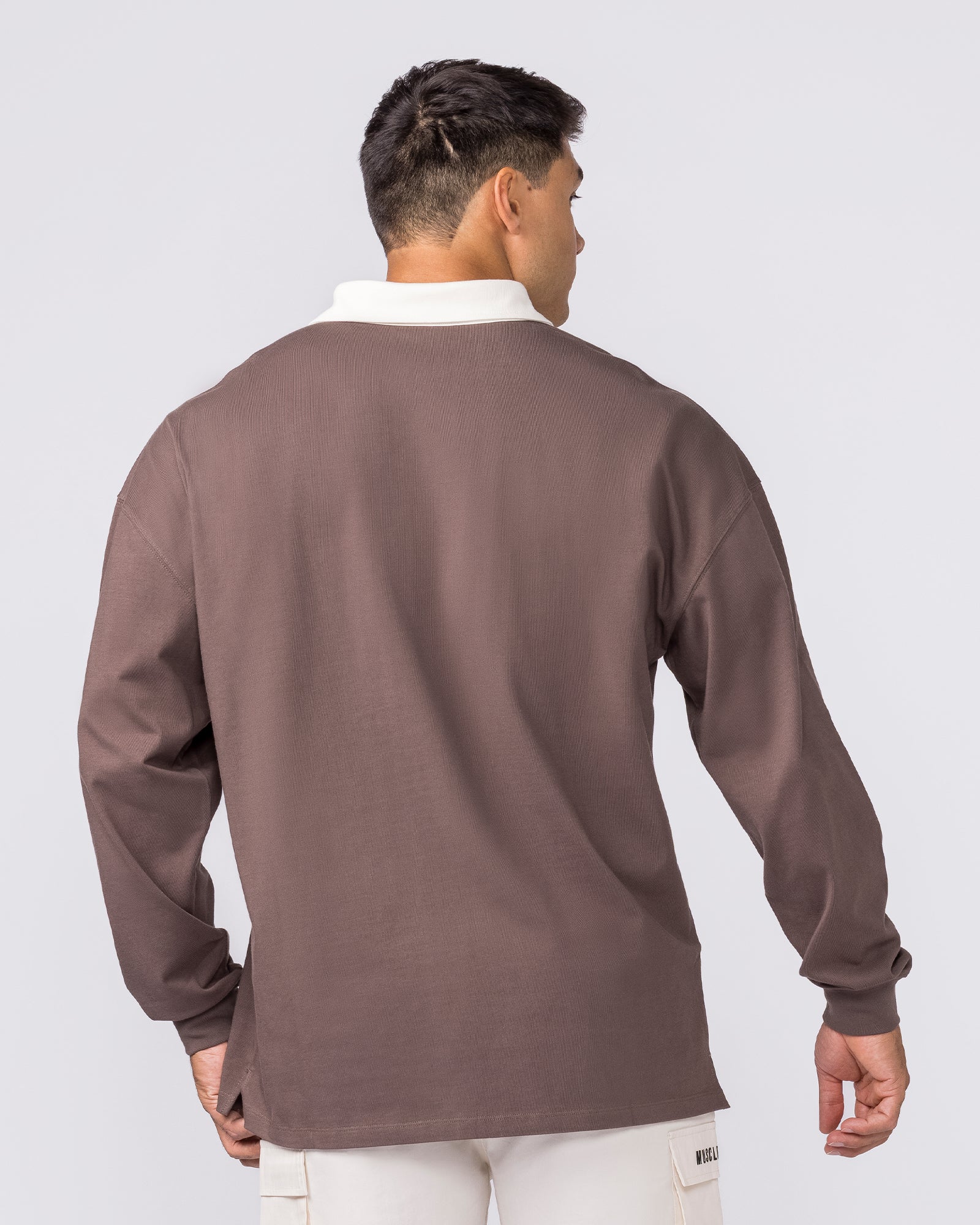 Essential Lightweight Rugby Jersey - Dark Taupe-Jumpers & Hoodies-XS-042637DTAUP-XS-MNAPPRL50405-5-Muscle Nation