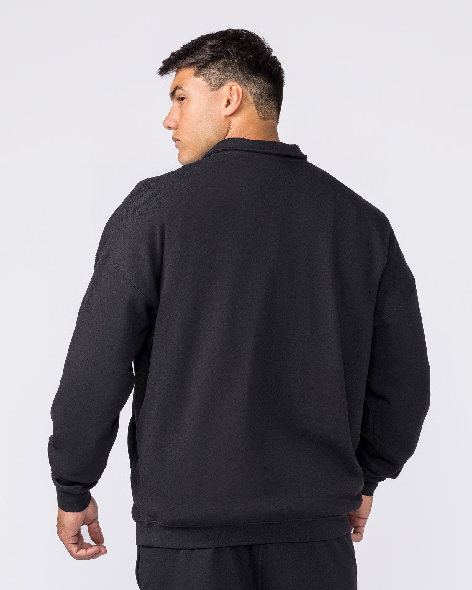 Essential Quarter Zip - Black-Jumpers & Hoodies-XS-042631BLK-XS-MNAPPRL50301-2-Muscle Nation