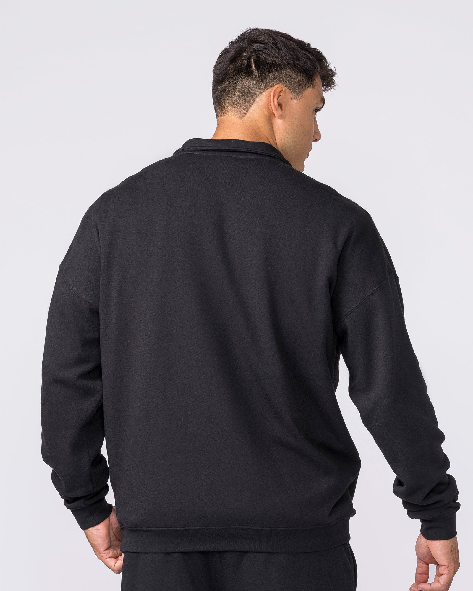 Essential Quarter Zip - Black-Jumpers & Hoodies-XS-042631BLK-XS-MNAPPRL50301-5-Muscle Nation