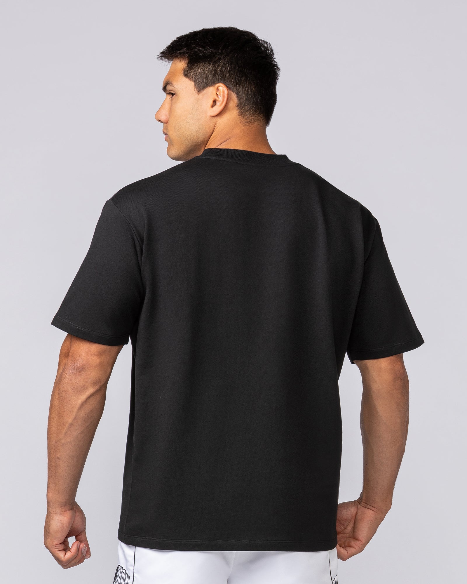 Essential Regular Fit Tee - Black-T-Shirts-S-062532BLK-S-MNAPPRL43307-5-Muscle Nation