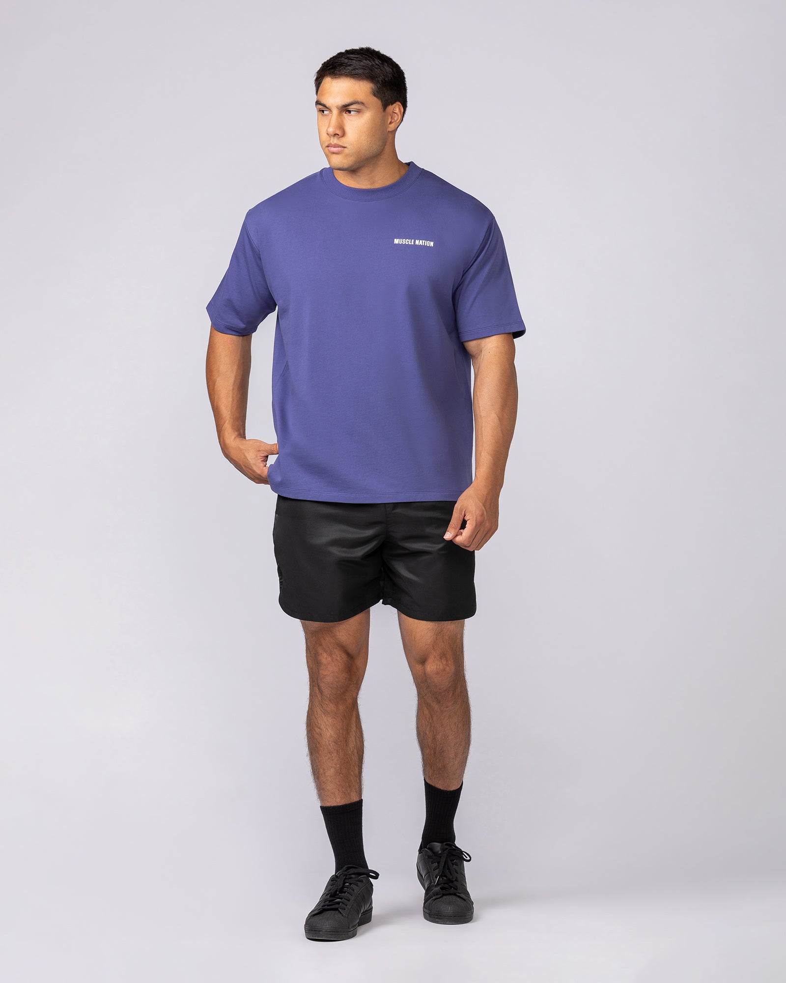 Essential Regular Fit Tee - Midnight-T-Shirts-S-062532MDNGHT-S-MNAPPRL43293-5-Muscle Nation