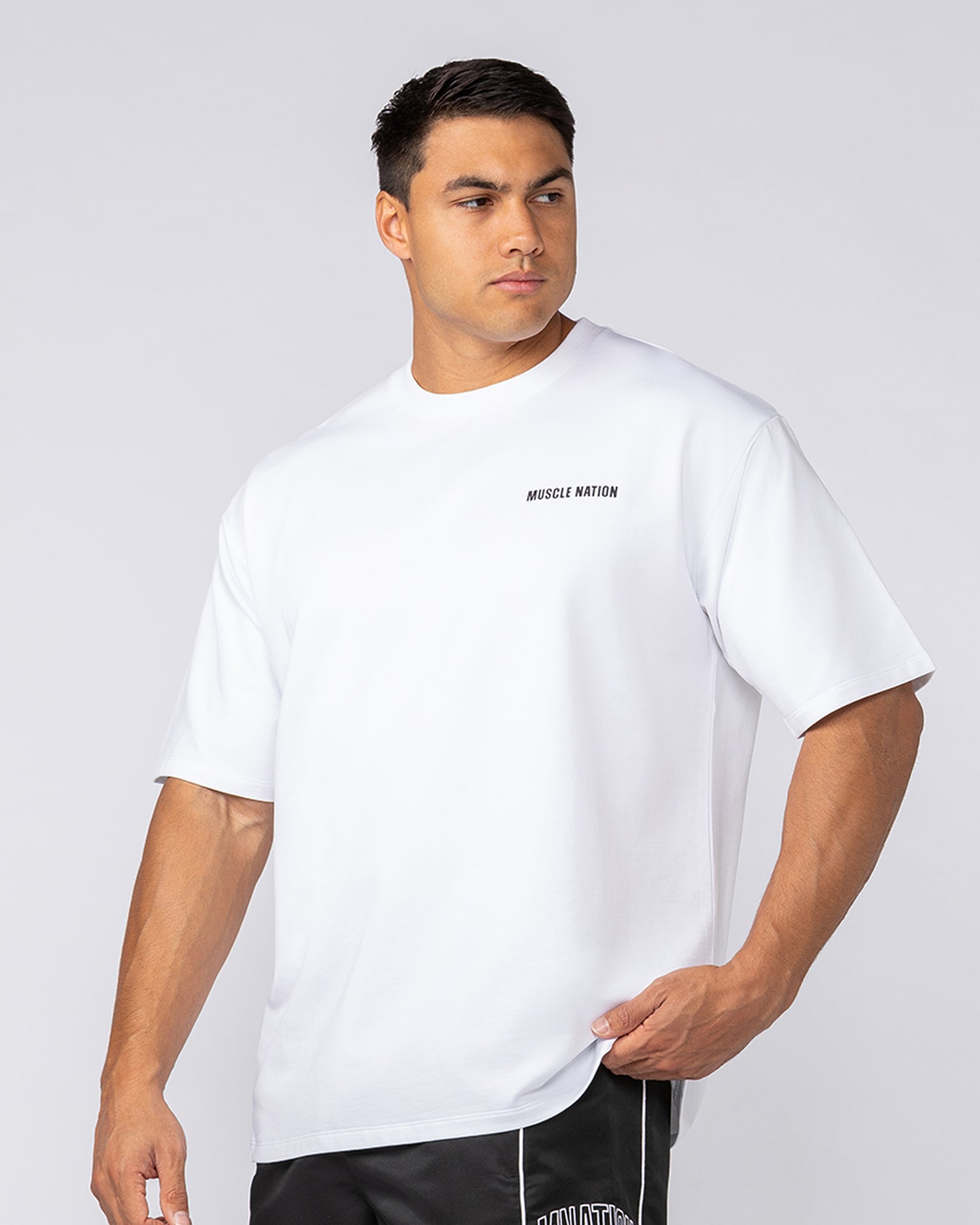 Essential Regular Fit Tee - White-T-Shirts-S-092522WHT-S-MNAPPRL44308-3-Muscle Nation