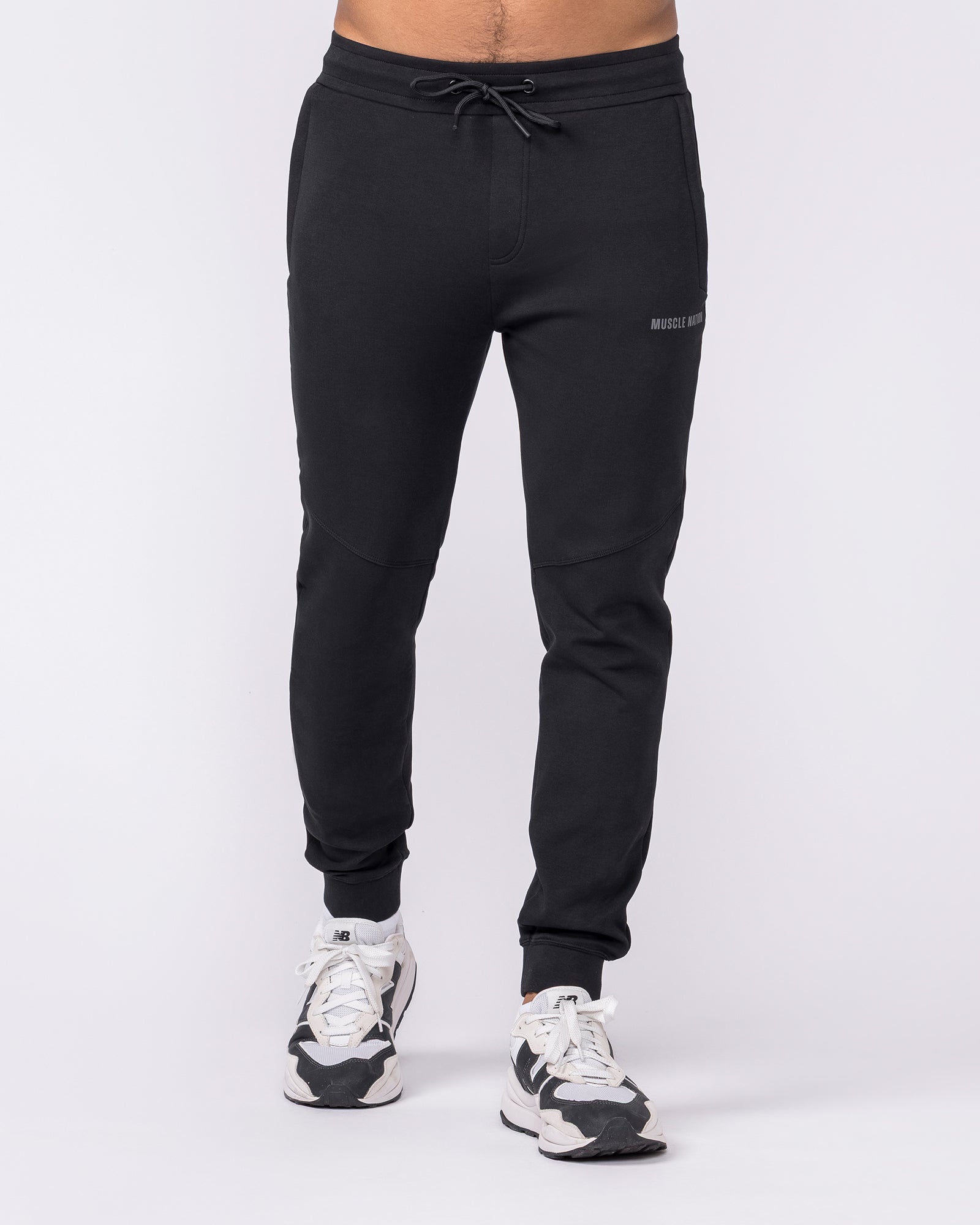Essential Tech Pants - Black-Bottoms-S-042641BLK-S-MNAPPRL50448-3-Muscle Nation