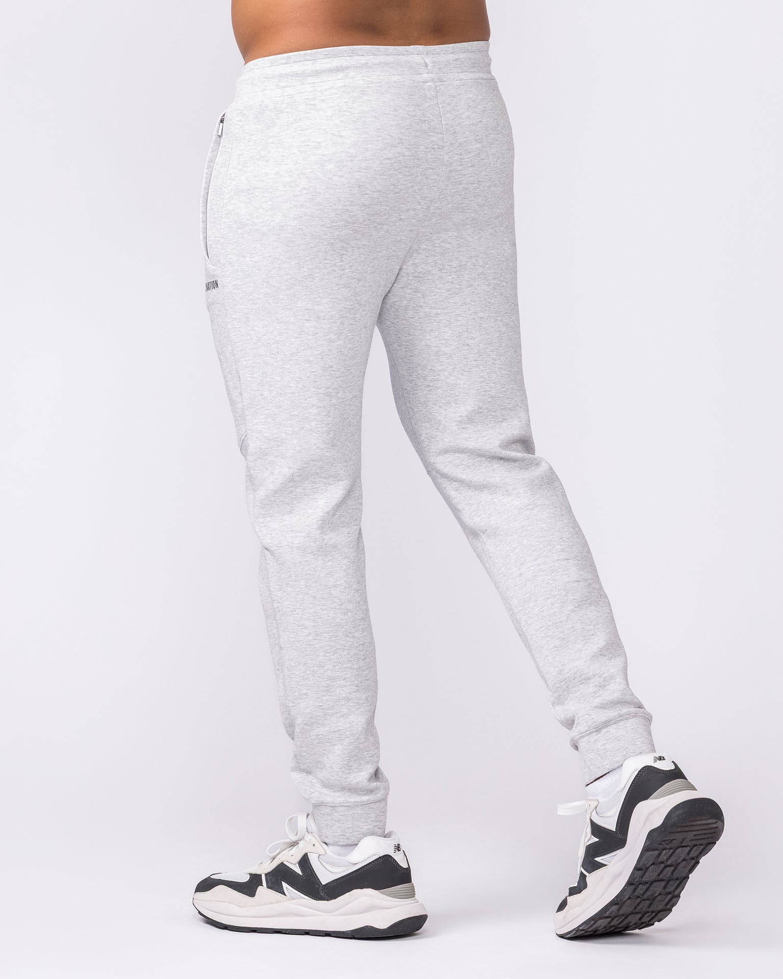 Essential Tech Pants - Grey Marl-Bottoms-S-042641GRYMRL-S-MNAPPRL50455-2-Muscle Nation