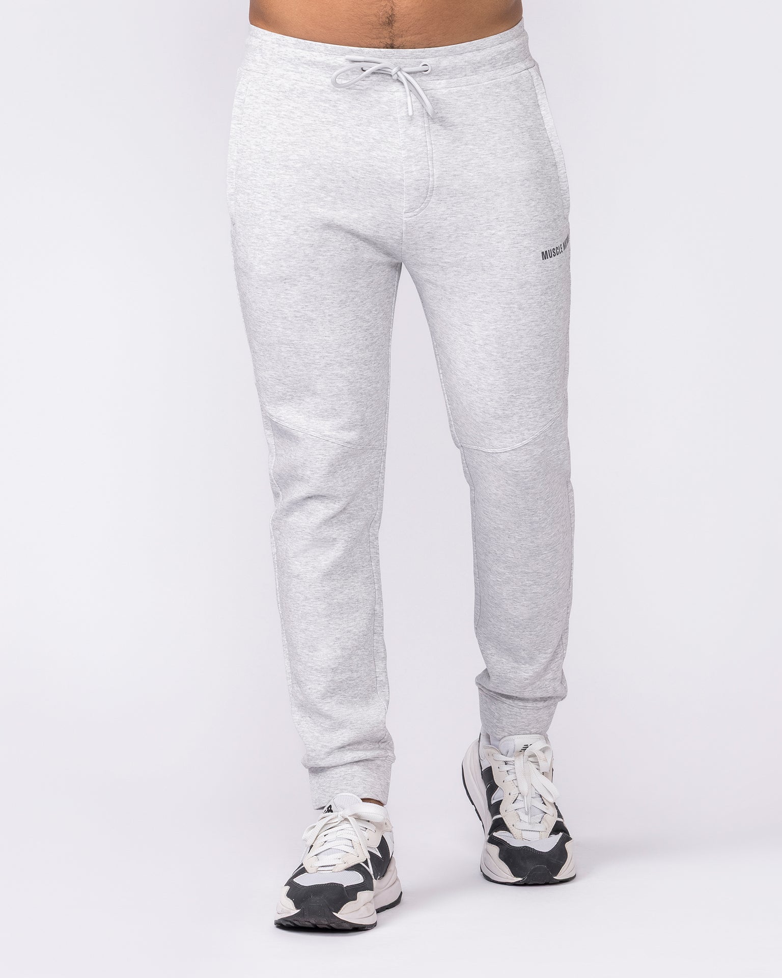 Essential Tech Pants - Grey Marl-Bottoms-S-042641GRYMRL-S-MNAPPRL50455-3-Muscle Nation