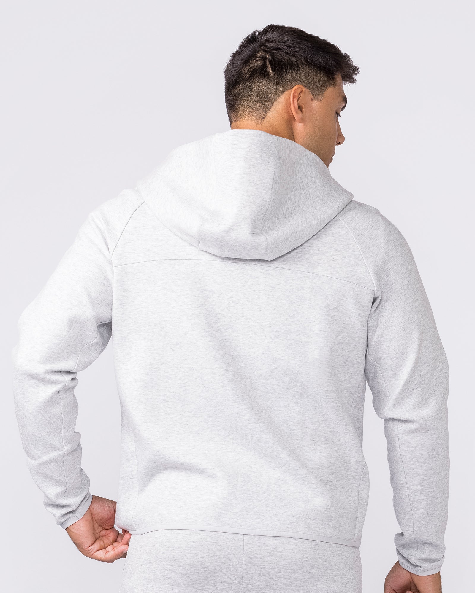 Essential Tech Zip Hoodie - Grey Marl-Jumpers & Hoodies-XS-042634GRYMRL-XS-MNAPPRL50357-5-Muscle Nation