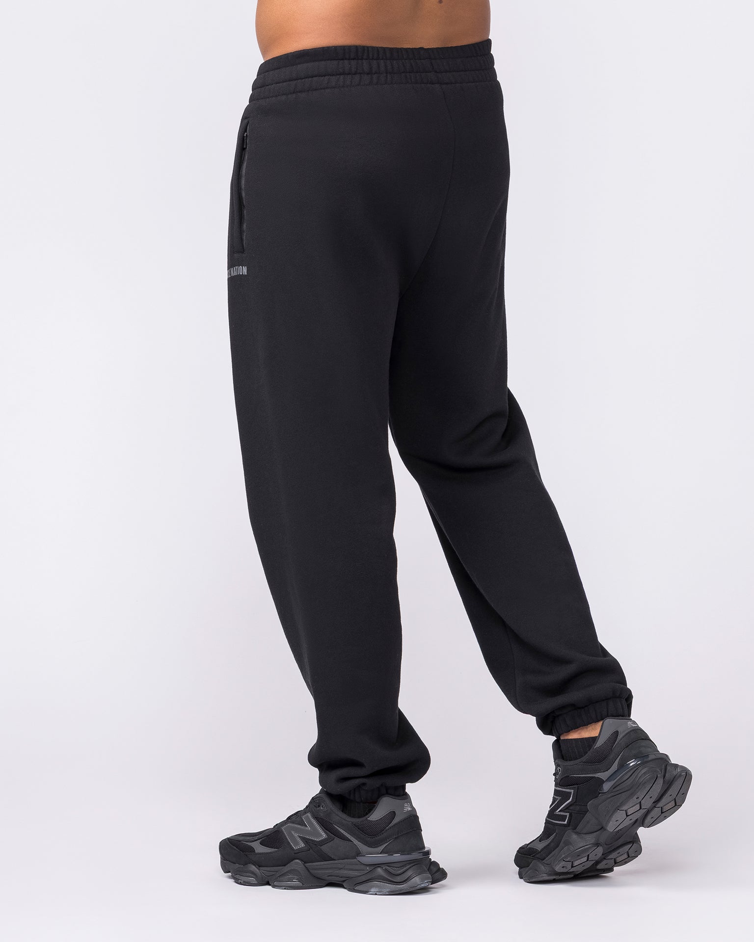 Essential Trackies - Black-Bottoms-S-042638BLK-S-MNAPPRL50413-2-Muscle Nation