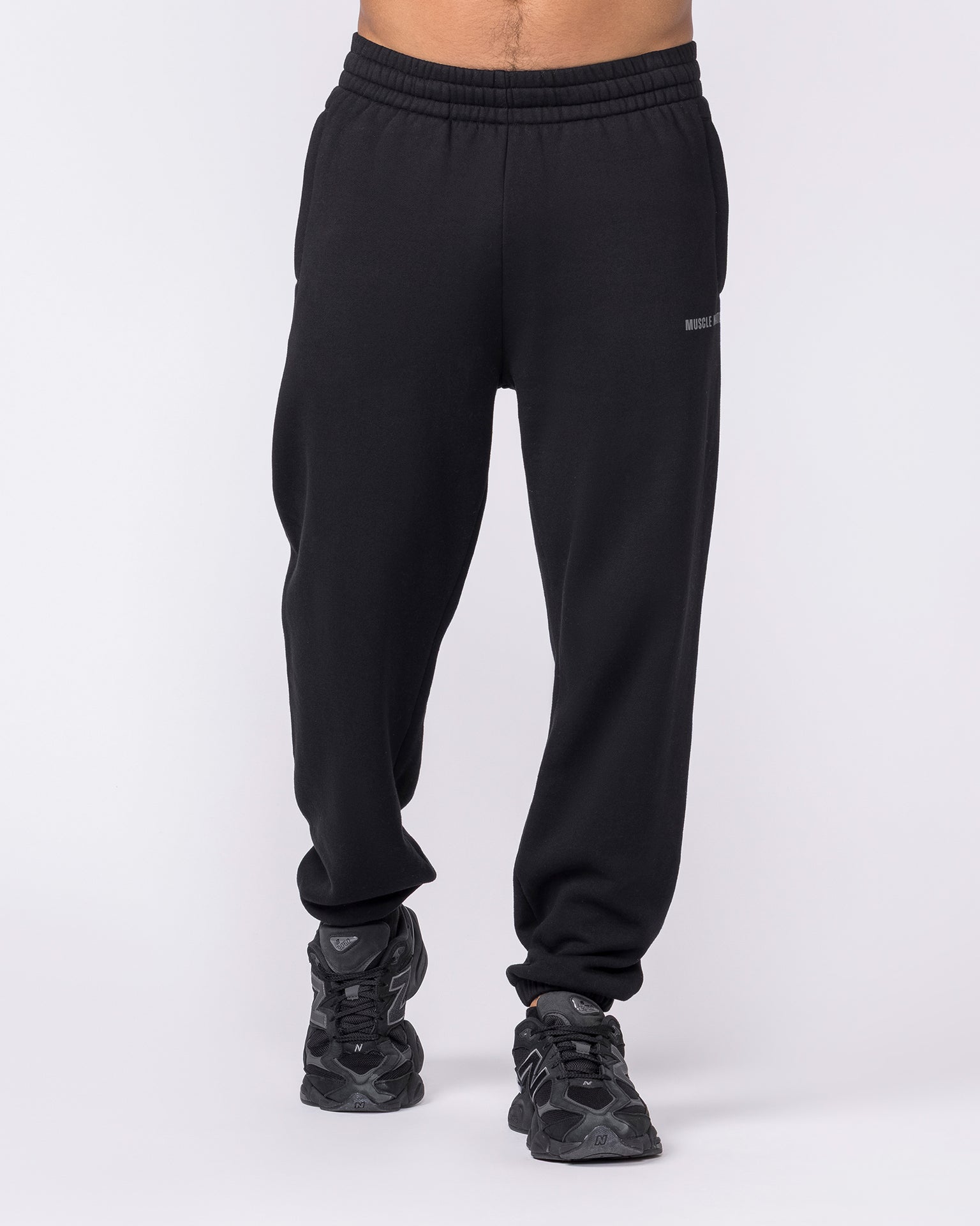 Essential Trackies - Black-Bottoms-S-042638BLK-S-MNAPPRL50413-3-Muscle Nation