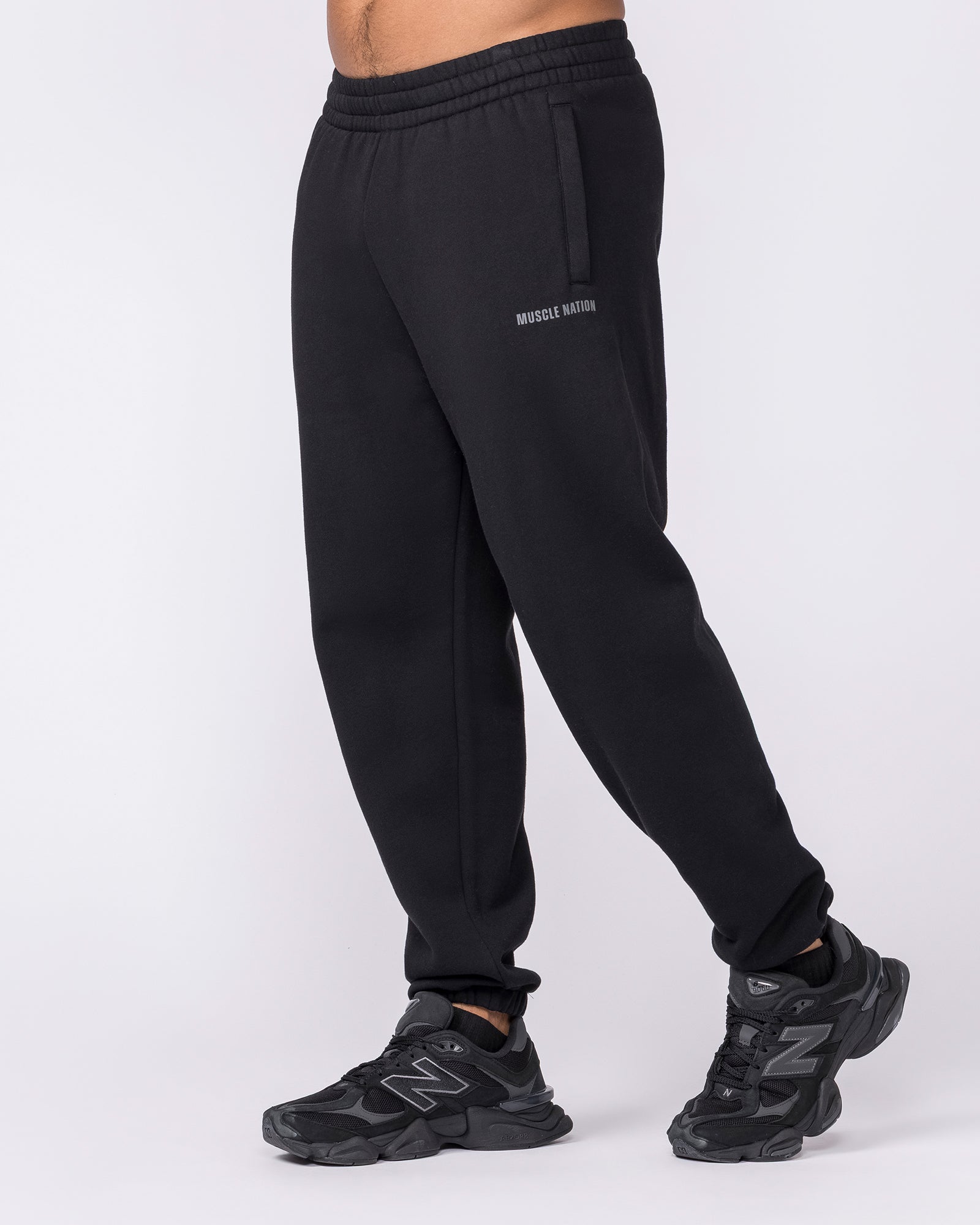 Essential Trackies - Black-Bottoms-S-042638BLK-S-MNAPPRL50413-4-Muscle Nation