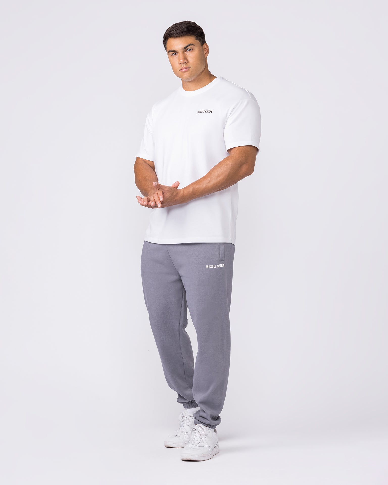 Essential Trackies - Cement-Bottoms-S-042638CMT-S-MNAPPRL50434-6-Muscle Nation