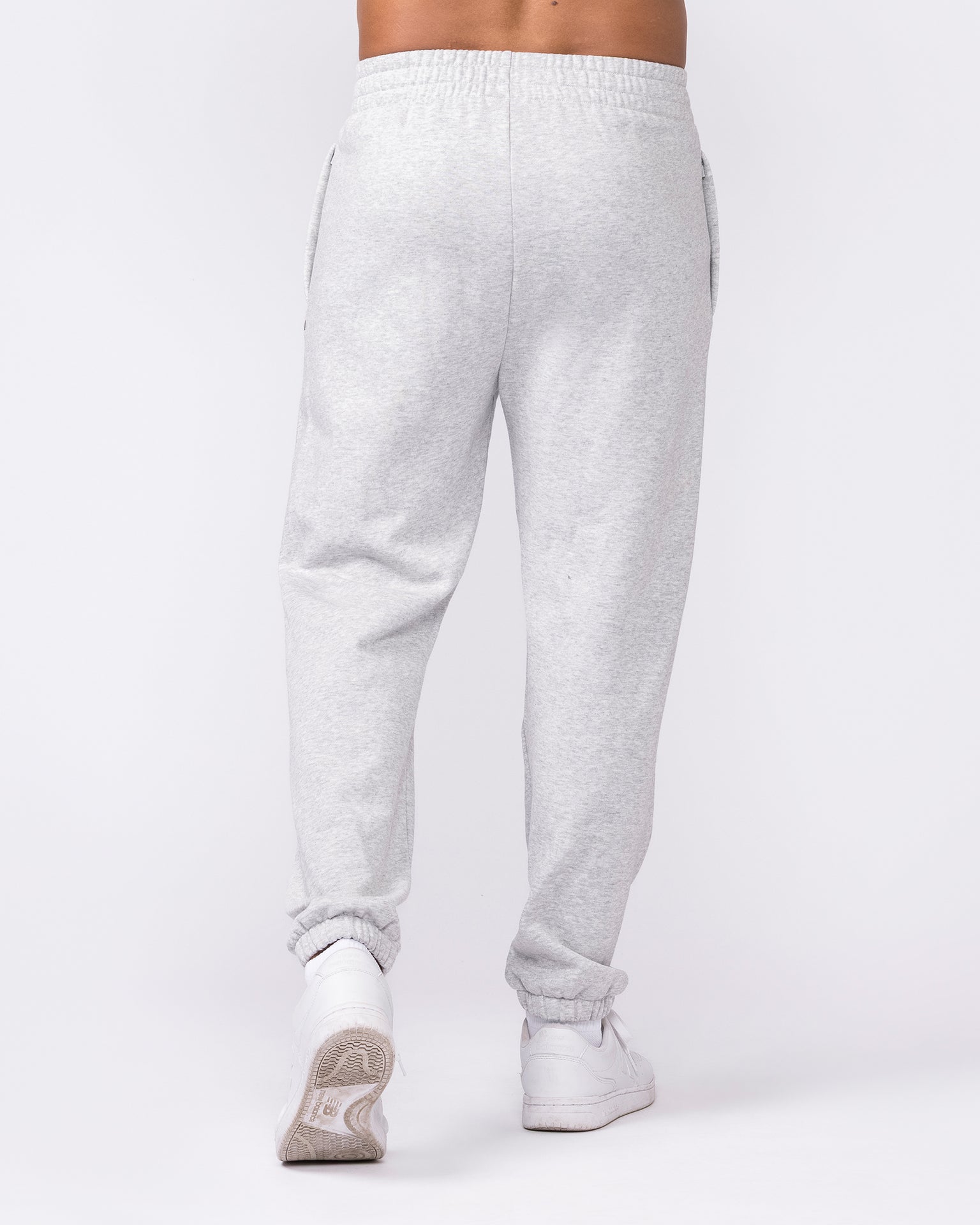 Essential Trackies - Grey Marl-Bottoms-S-042638GRYMRL-S-MNAPPRL50420-5-Muscle Nation