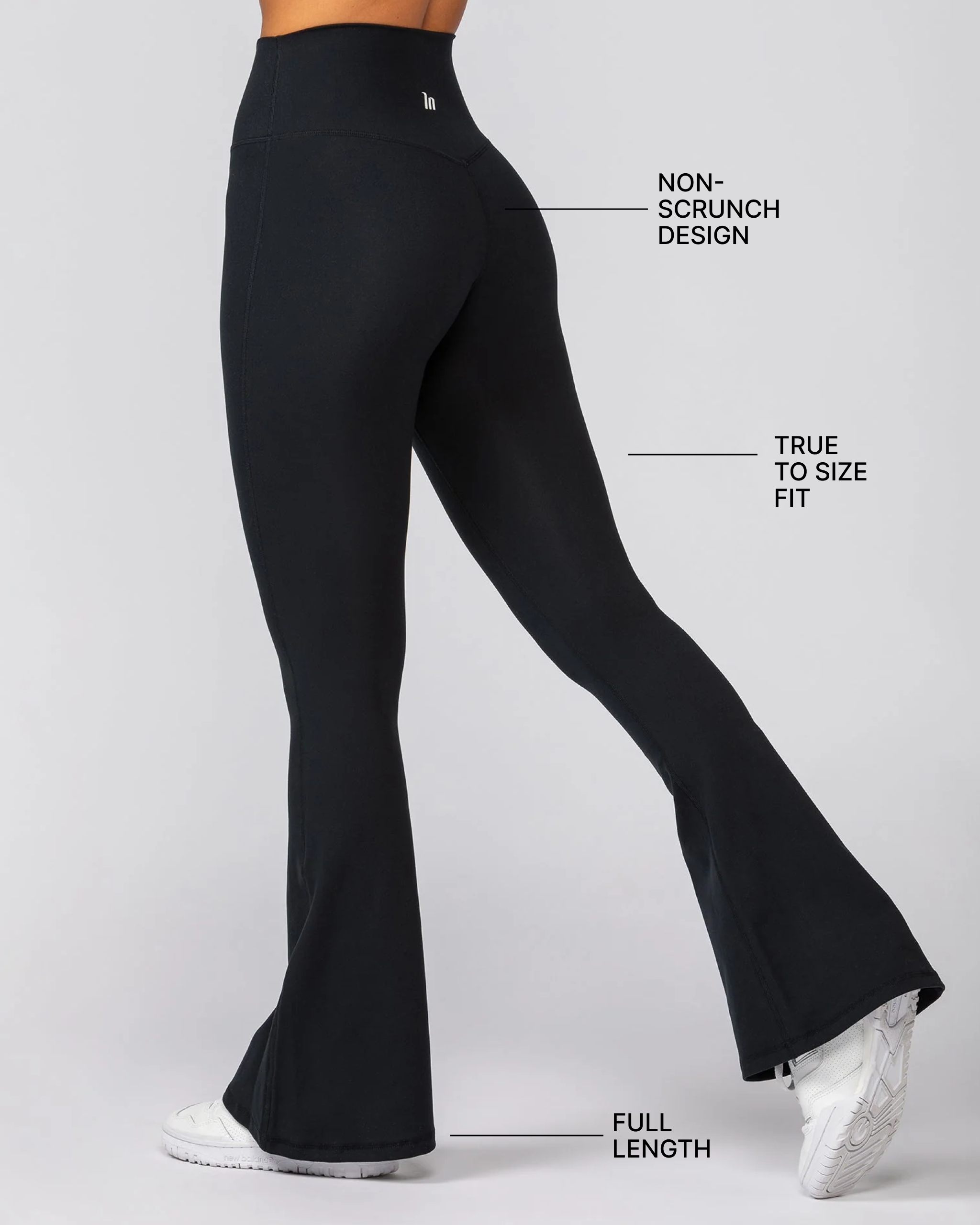 Zero Rise Everyday Flare Leggings - Black-Leggings-XXS-022525BLK-XXS-MNAPPRL41464-3-Muscle Nation