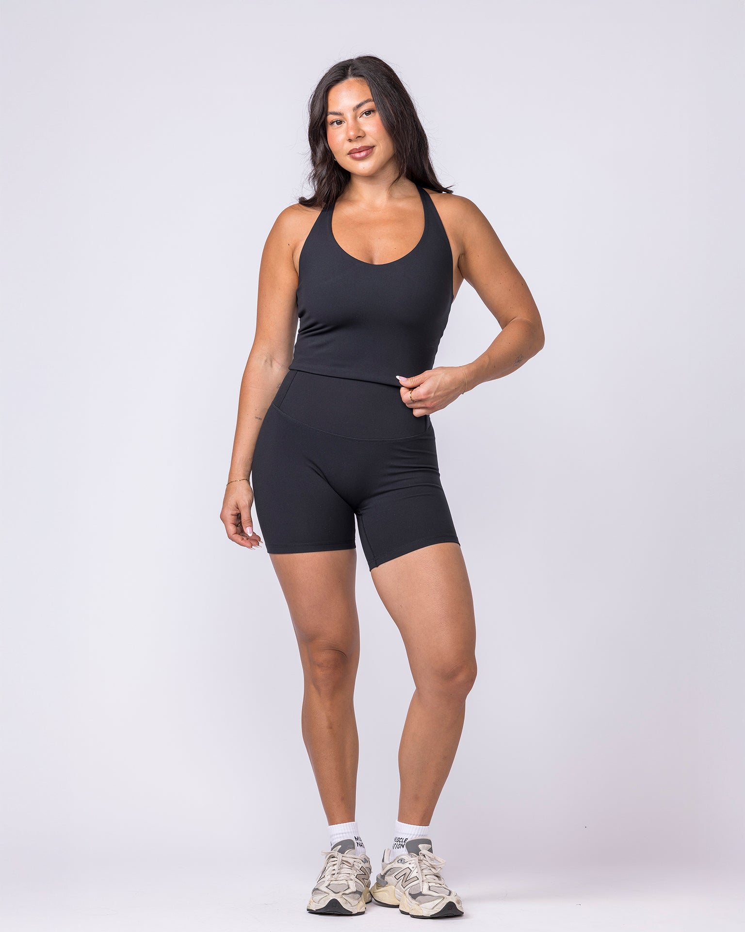 Everyday Form Cropped Tank - Black-Singlets & Tanks-XXS-022612BLK-XXS-MNAPPRL48560-5-Muscle Nation