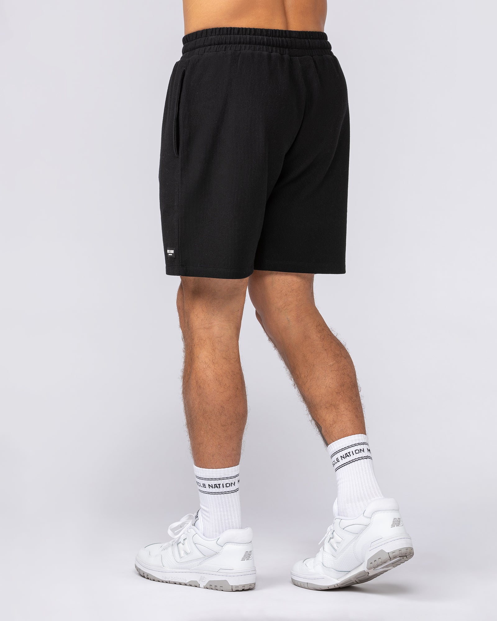 Everyday Jersey Shorts - Black-Shorts-S-082526BLK-S-MNAPPRL43907-4-Muscle Nation
