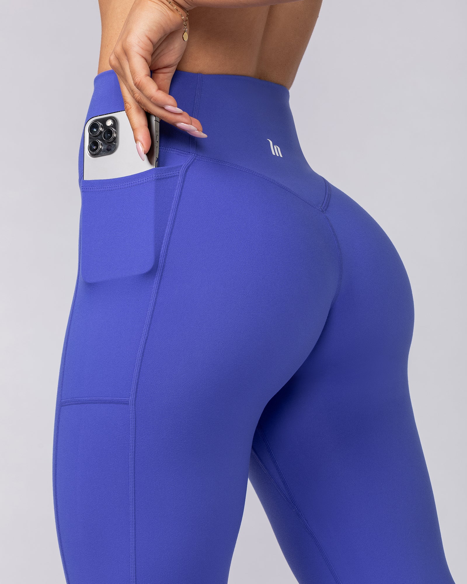 Everyday Pocket Ankle Length Leggings - Baja Blue-Leggings-XXS-062506BJBLU-XXS-MNAPPRL43040-3-Muscle Nation