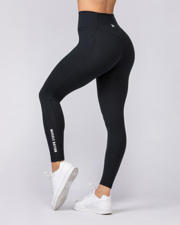 Everyday Pocket Ankle Length Leggings - Black-Leggings-XXS-032403BLK-XXS-MNAPPRL29878-1-Muscle Nation