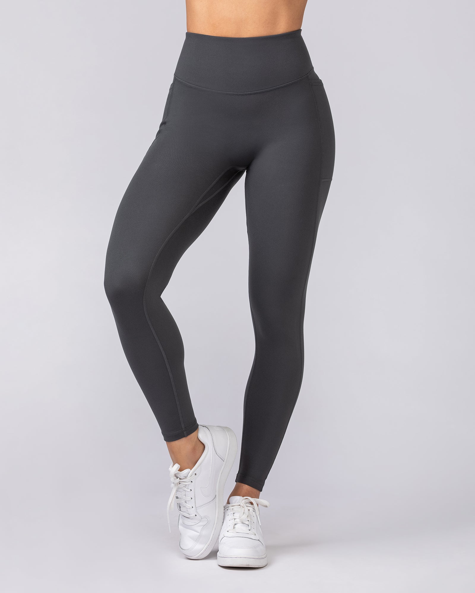 Everyday Pocket Ankle Length Leggings - Granite-Leggings-XXS-062506GRNT-XXS-MNAPPRL43049-4-Muscle Nation