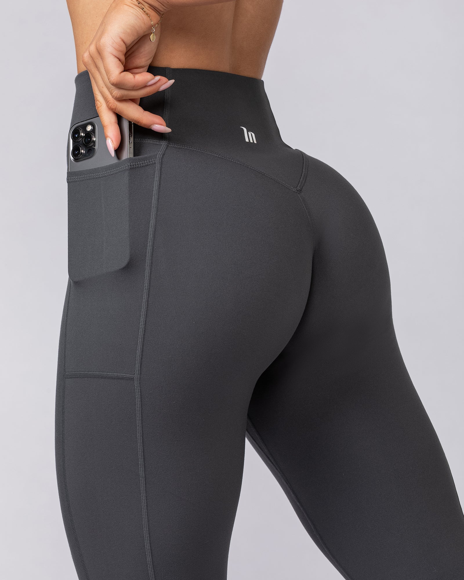 Everyday Pocket Ankle Length Leggings - Granite-Leggings-XXS-062506GRNT-XXS-MNAPPRL43049-8-Muscle Nation