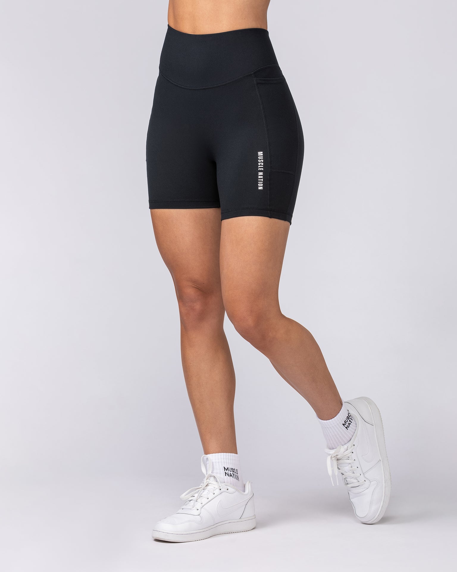 Everyday Pocket Bike Shorts - Black-Shorts-XXS-032404BLK-XXS-MNAPPRL29896-3-Muscle Nation