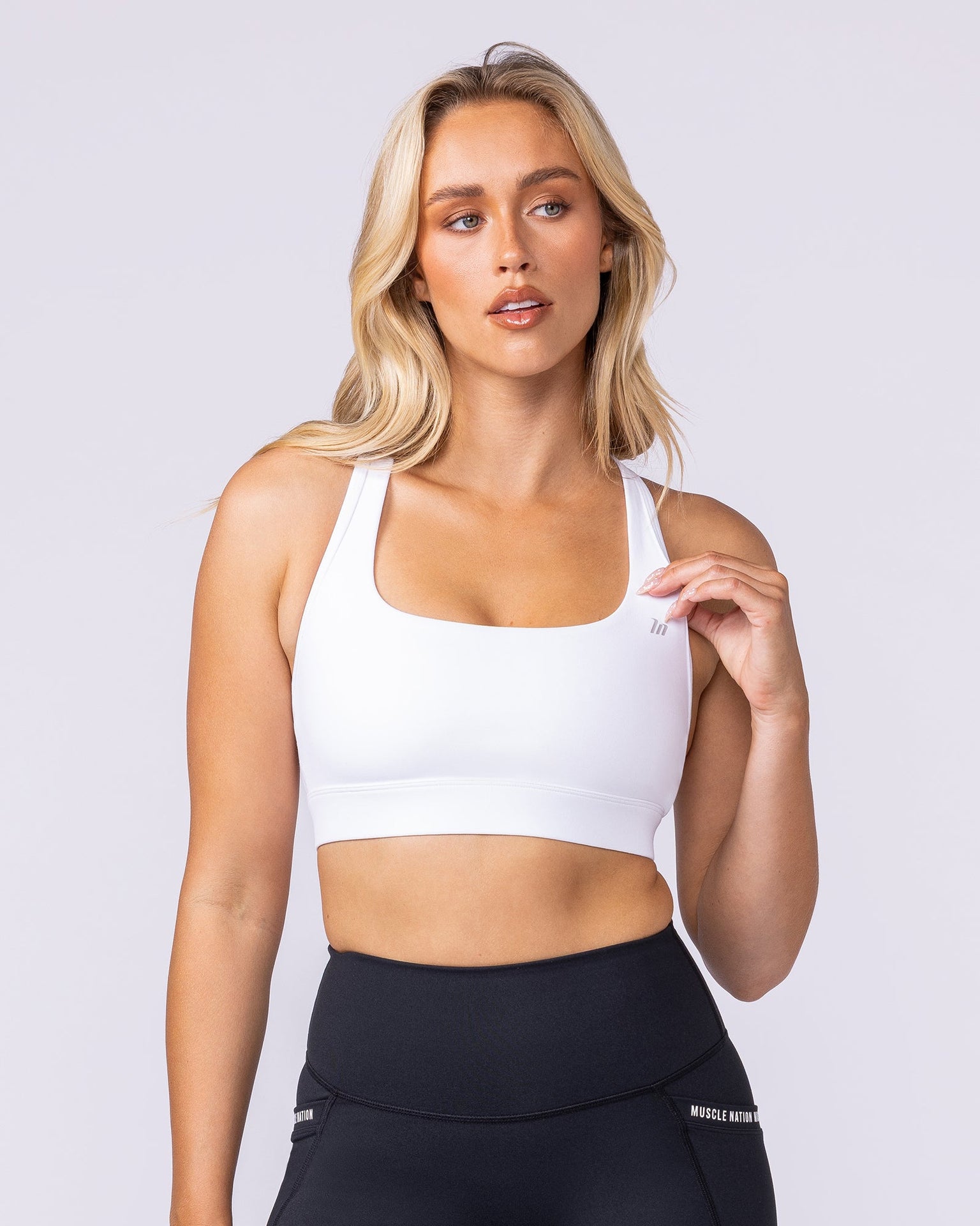 Everything Bra - White-Sports Bras-XS-112520WHT-XS-MNAPPRL45829-3-Muscle Nation