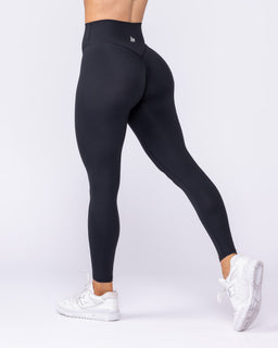 Evolve Signature Ankle Length Leggings - Black-Leggings-XXS-112528BLK-XXS-MNAPPRL44752-1-Muscle Nation