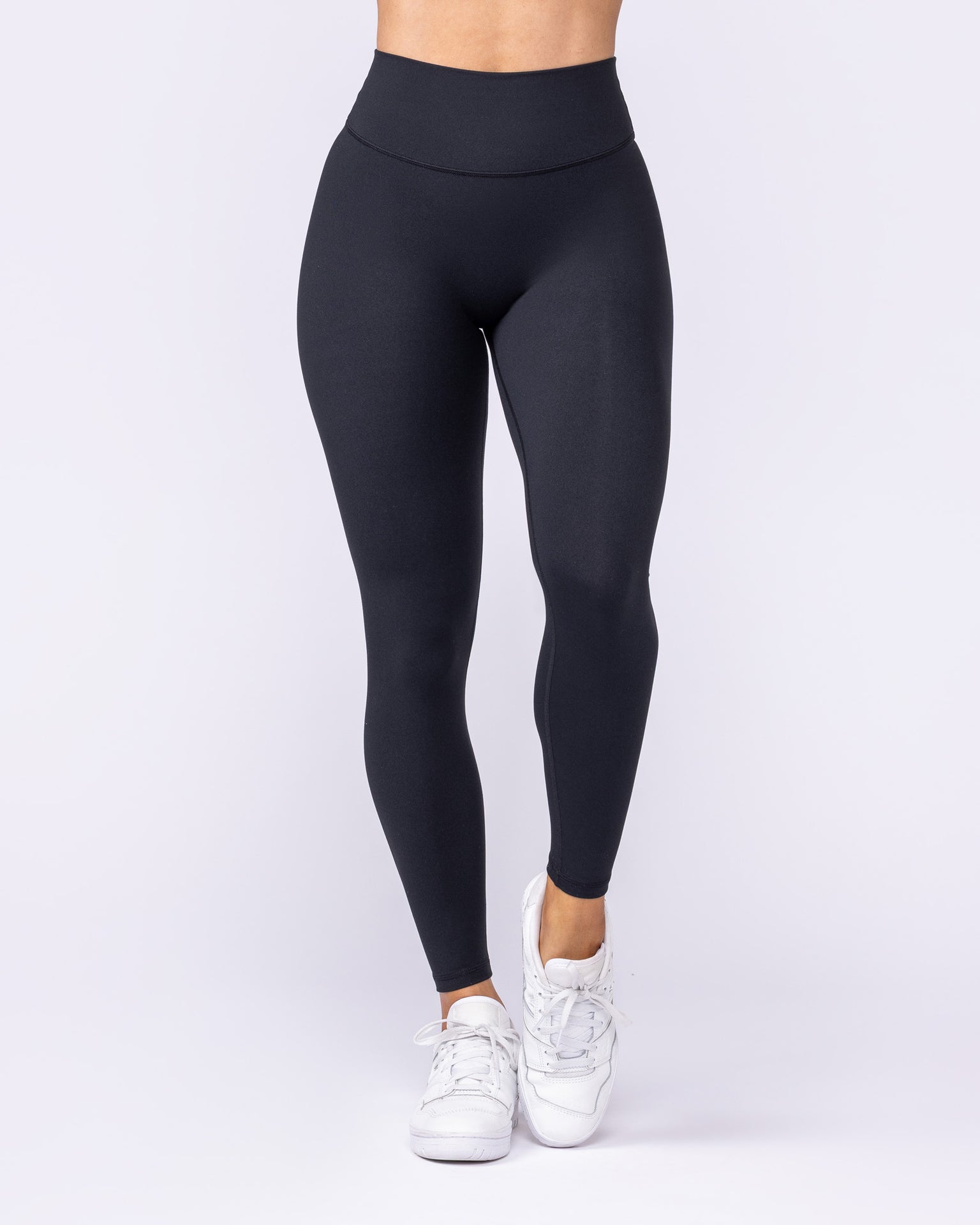Evolve Signature Ankle Length Leggings - Black-Leggings-XXS-112528BLK-XXS-MNAPPRL44752-5-Muscle Nation