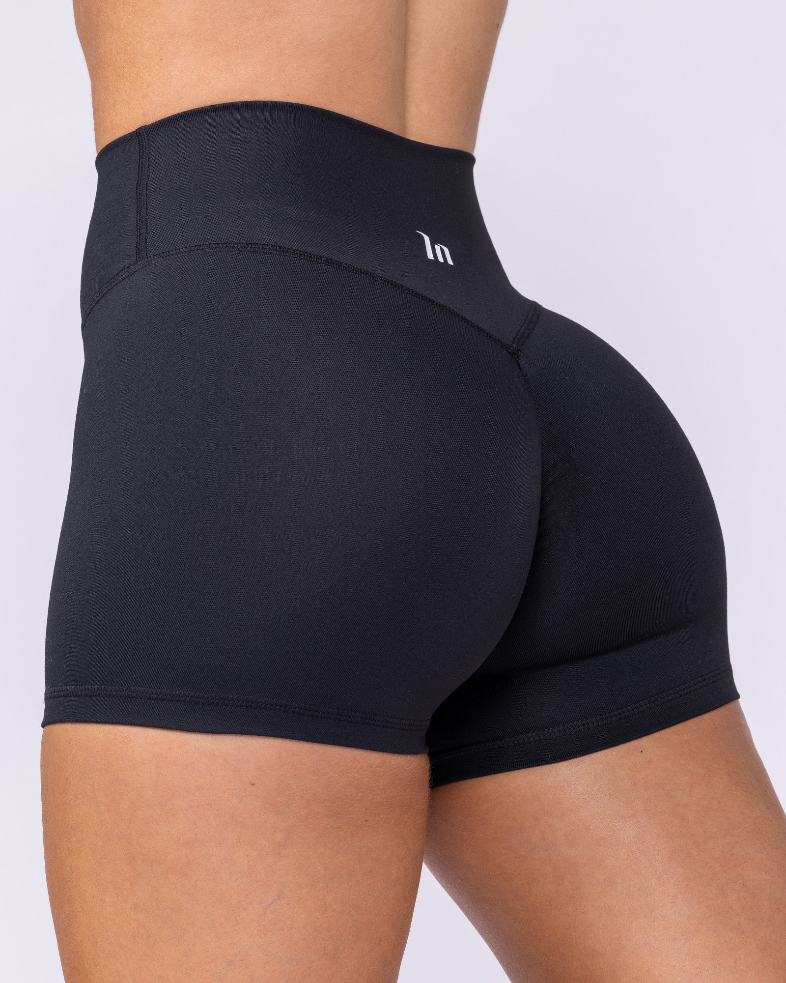 Evolve Signature Booty Shorts - Black-Shorts-XXS-112524BLK-XXS-MNAPPRL44842-1-Muscle Nation