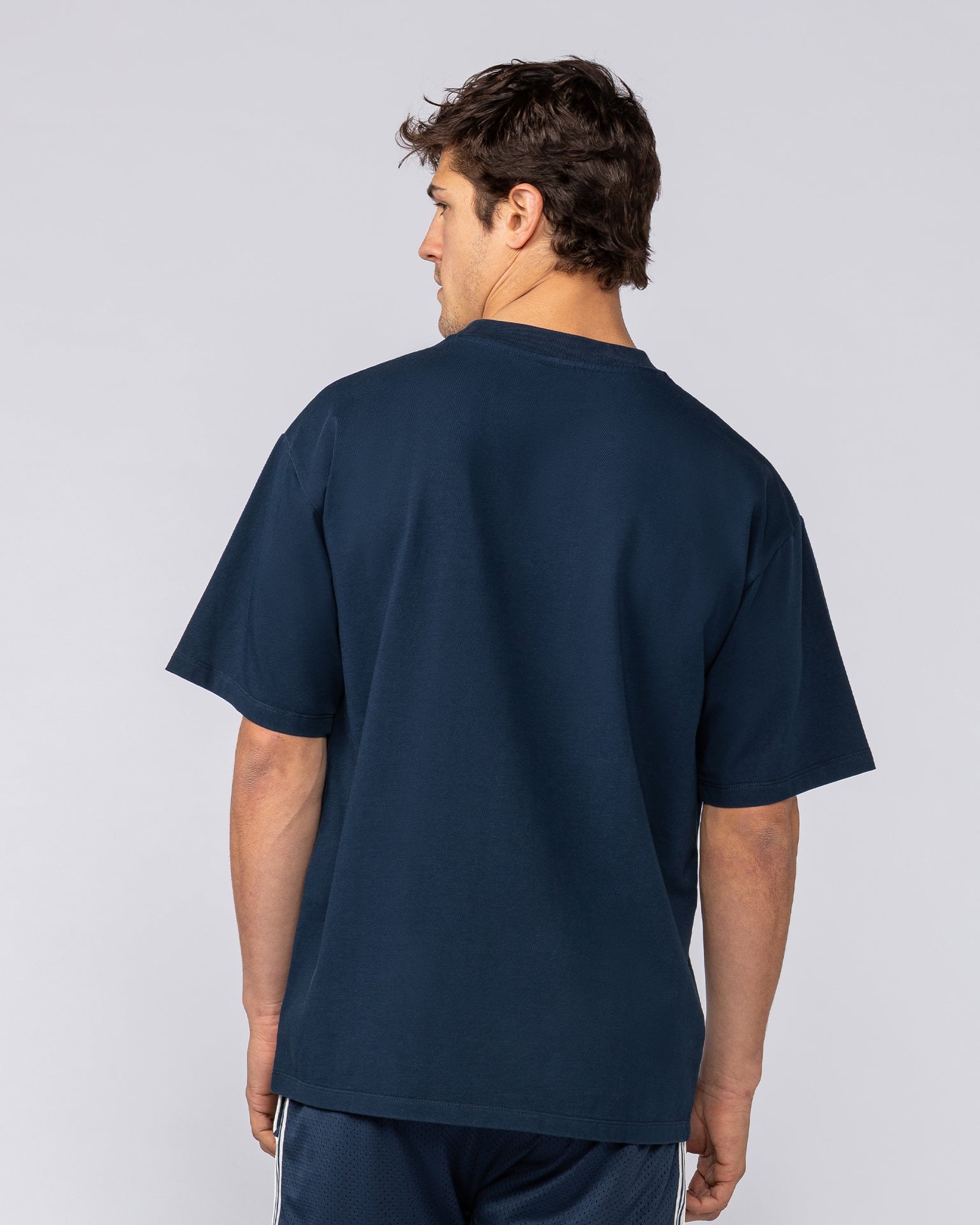 Falcon Regular Fit Tee - Navy-T-Shirts-S-082531NAVY-S-MNAPPRL43886-4-Muscle Nation