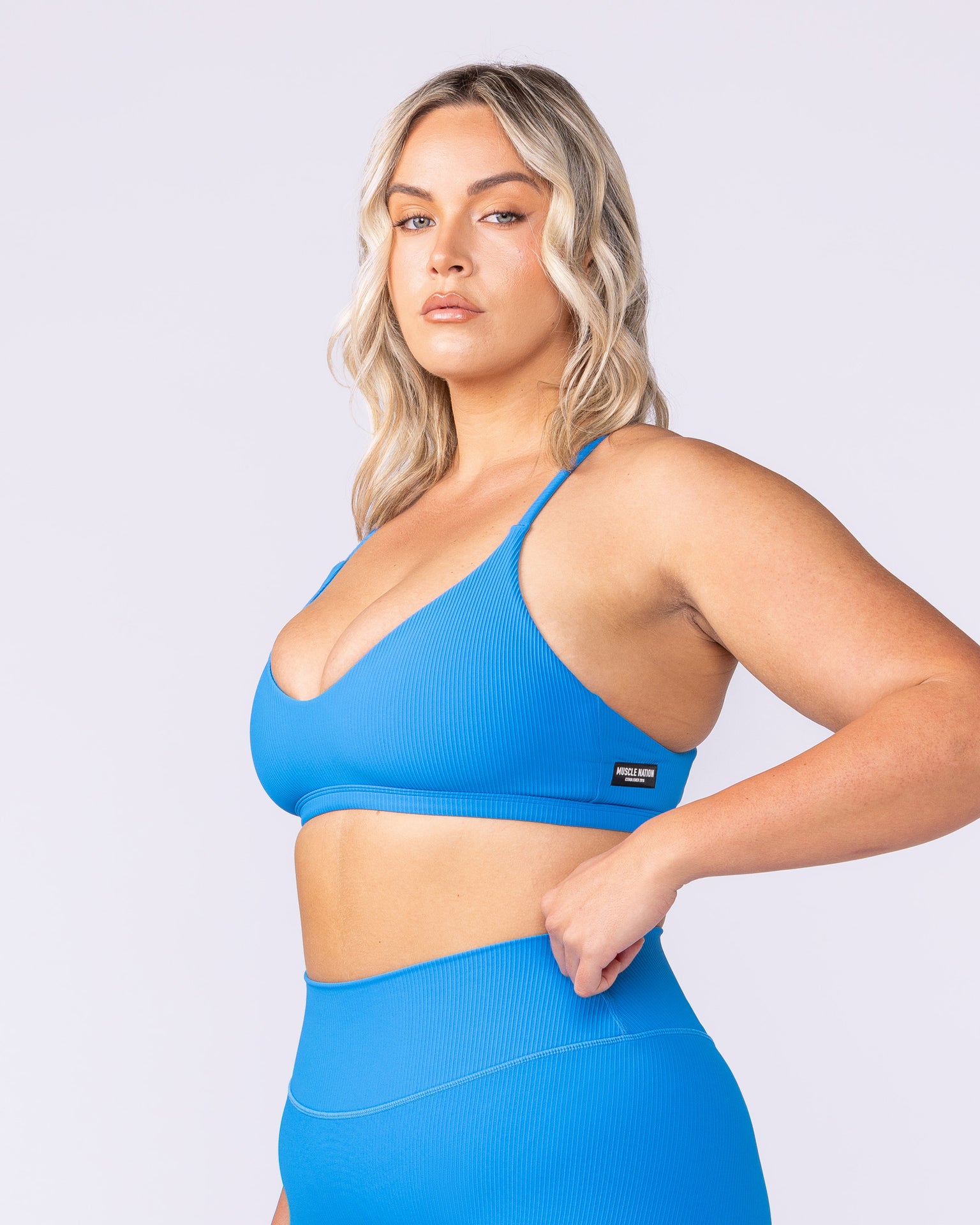 Fantasy Rib Bralette - Malibu-Bralettes-XXS-112503MLBU-XXS-MNAPPRL45854-3-Muscle Nation