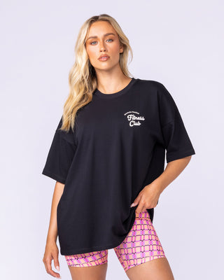 Fizz Oversized Tee - Black-T-Shirts-XXS-1125173BLK-XXS-MNAPPRL45878-2-Muscle Nation