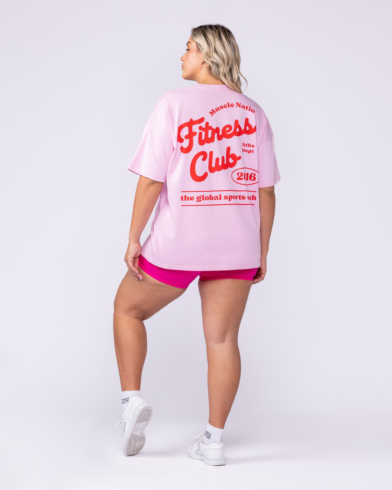 Fizz Oversized Tee - Shell Pink-T-Shirts-XXS-1125173SHLPK-XXS-MNAPPRL45905-5-Muscle Nation