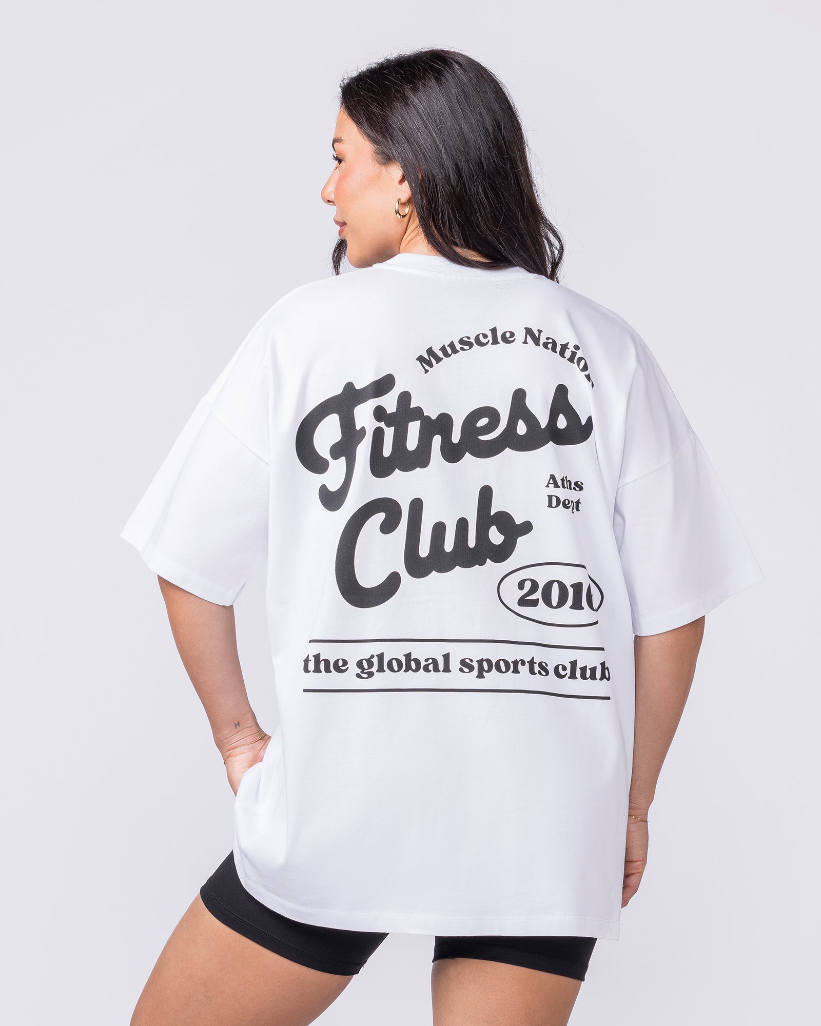 Fizz Oversized Tee - White-T-Shirts-XXS-022607WHT-XXS-MNAPPRL48413-1-Muscle Nation