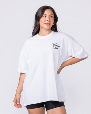 Fizz Oversized Tee - White-T-Shirts-XXS-022607WHT-XXS-MNAPPRL48413-2-Muscle Nation