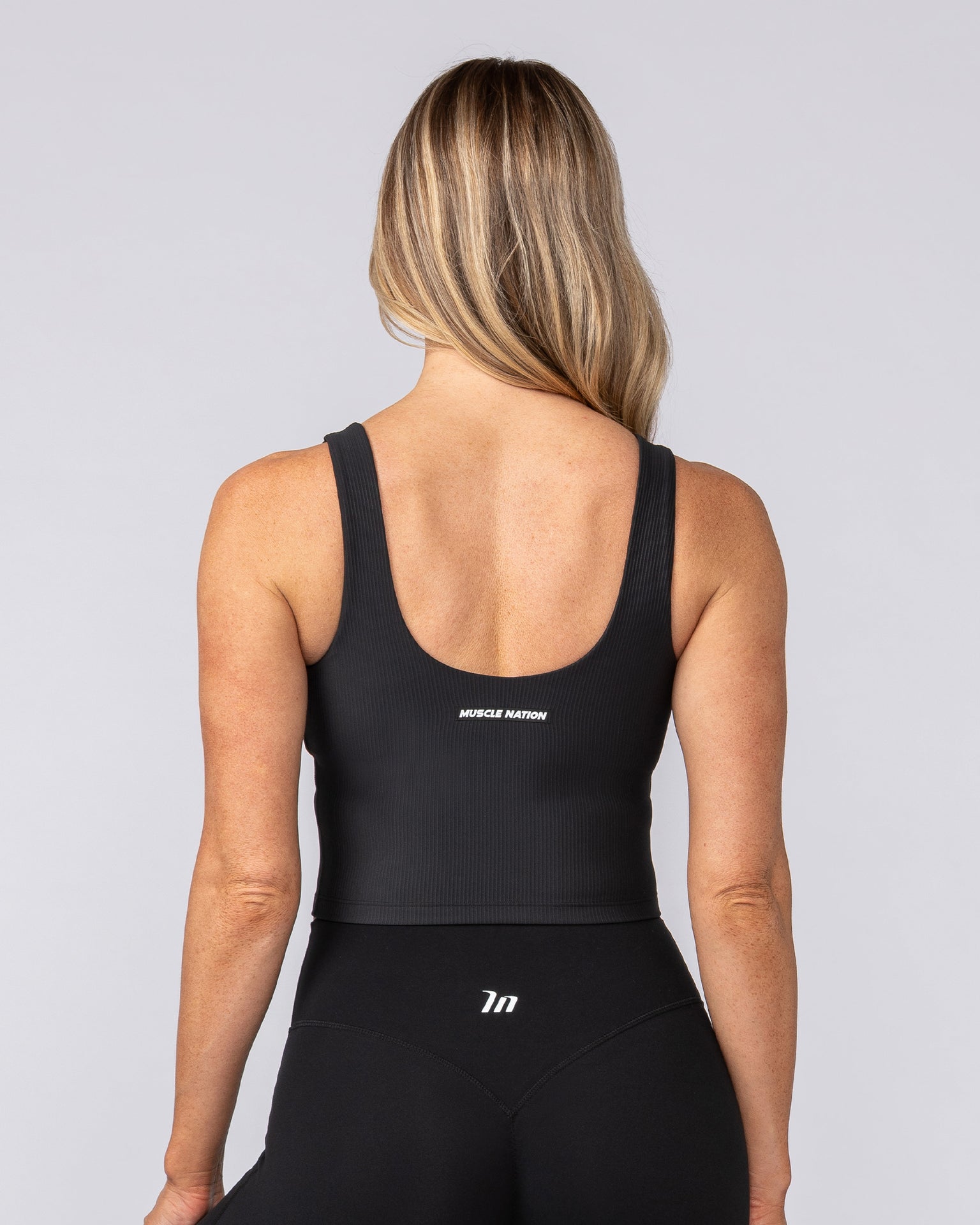 Flirt Bra Tank - Black-Singlets & Tanks-XXS-082504BLK-XXS-MNAPPRL43437-4-Muscle Nation