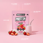 WHEY Protein Isolate Strawberry Milkshake - Muscle Nation whey protein powder, view 2