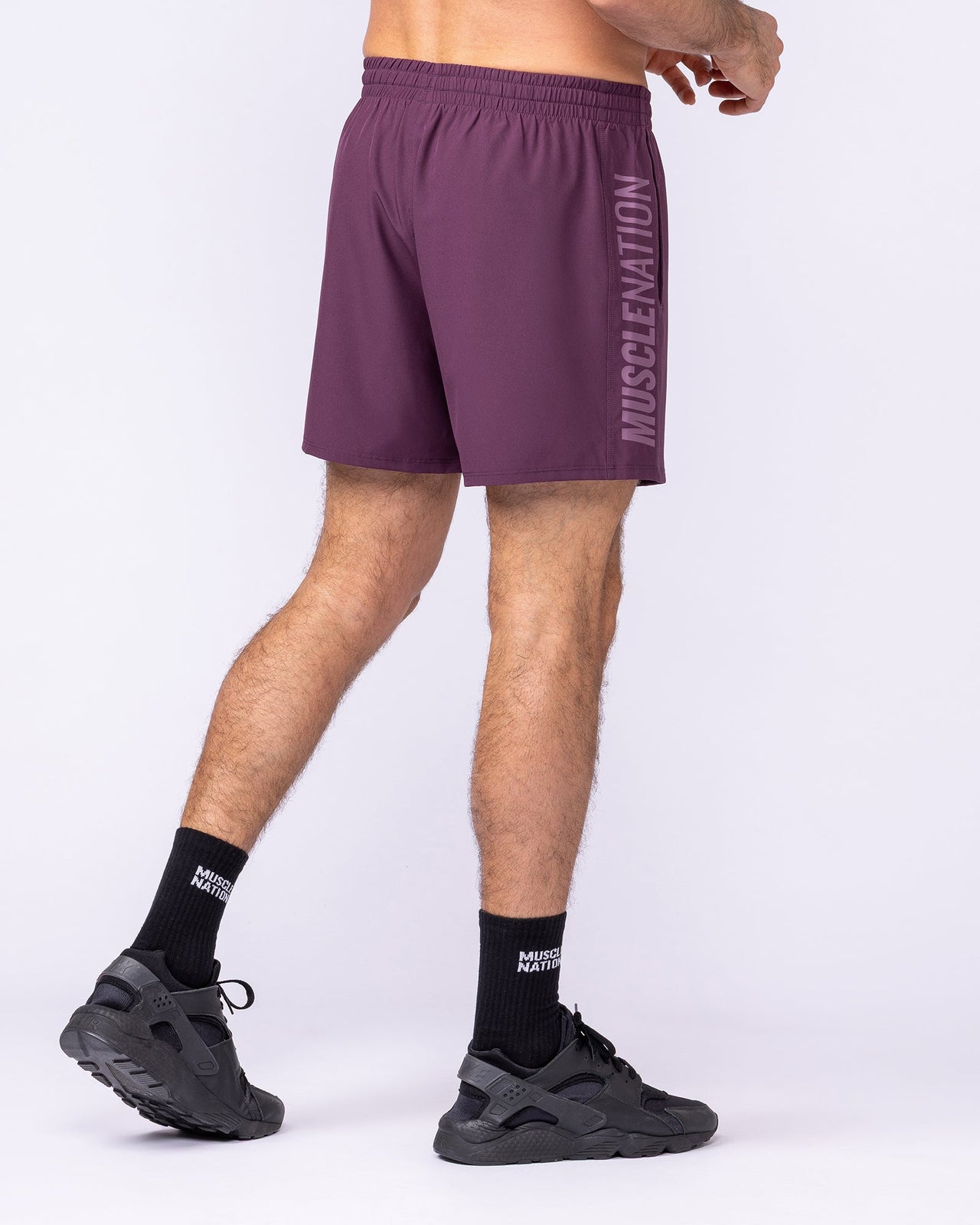 Function 4" Shorts Cranberry - Muscle Nation men's gym shorts, view 2