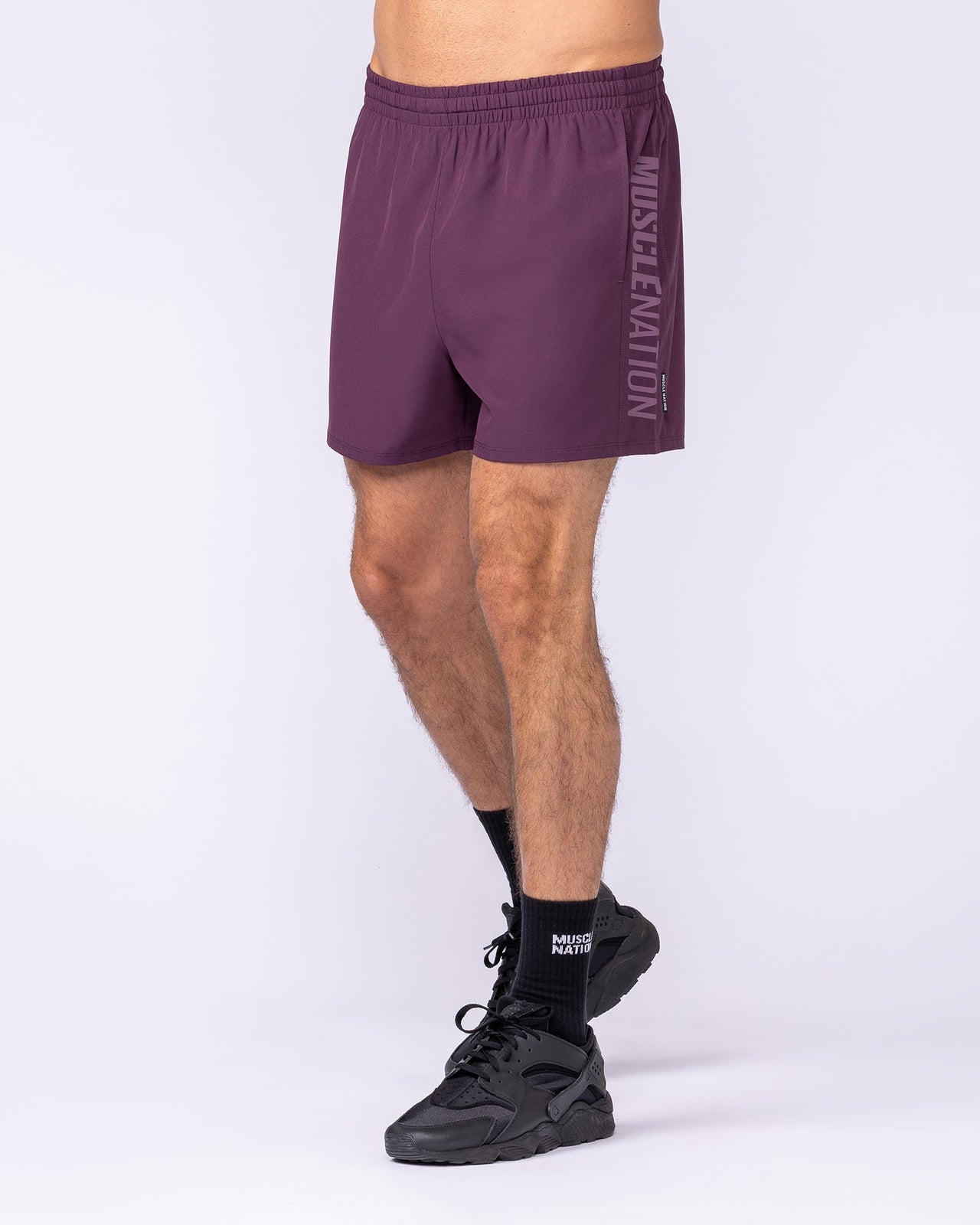 Function 4" Shorts Cranberry - Muscle Nation men's gym shorts, view 4