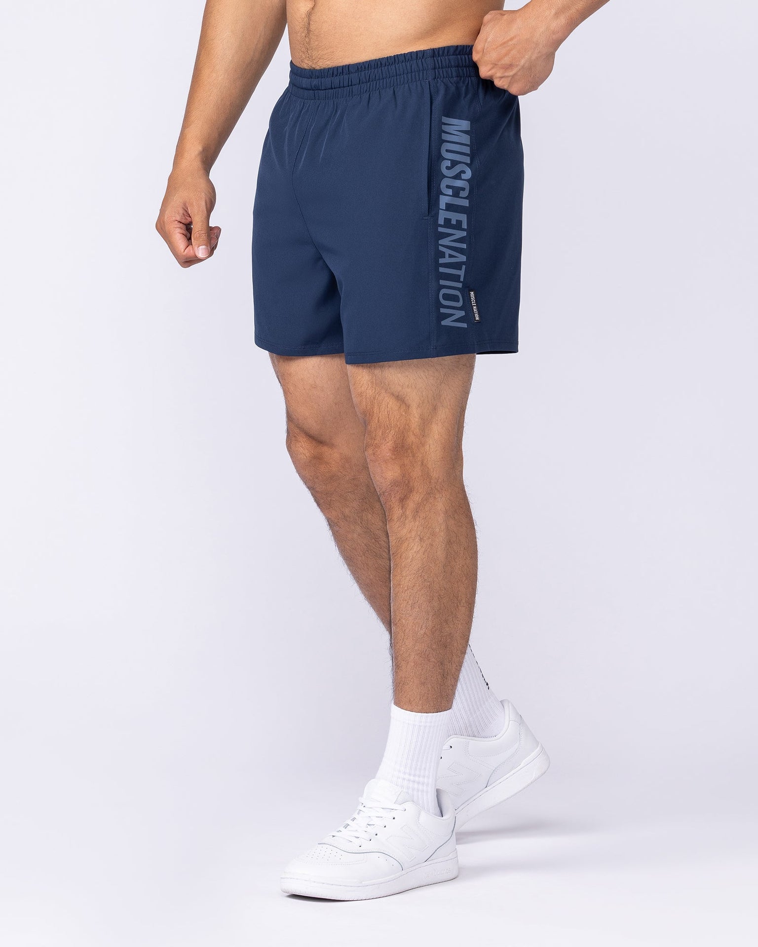 Function 4" Shorts - Navy-Shorts-S-042362NAVY-S-MNAPPRL22312-1-Muscle Nation