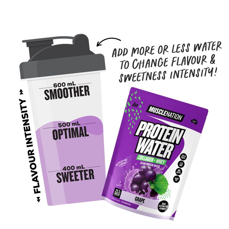 PROTEIN WATER - Grape - 25 serves-Protein Waters-MNSUPPS0323-9359054001190-4-Muscle Nation