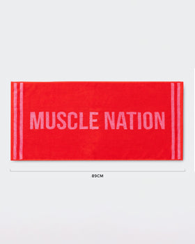 Sweat Towel - Salsa/Hollywood Pink-Accessories-Salsa / Hollywood Pink-ACC022564SLSAHWPK-ONE-MNAPPRL42429-1-Muscle Nation