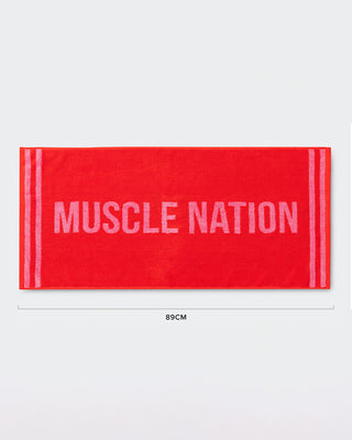 Sweat Towel - Salsa/Hollywood Pink-Accessories-Salsa / Hollywood Pink-ACC022564SLSAHWPK-ONE-MNAPPRL42429-1-Muscle Nation