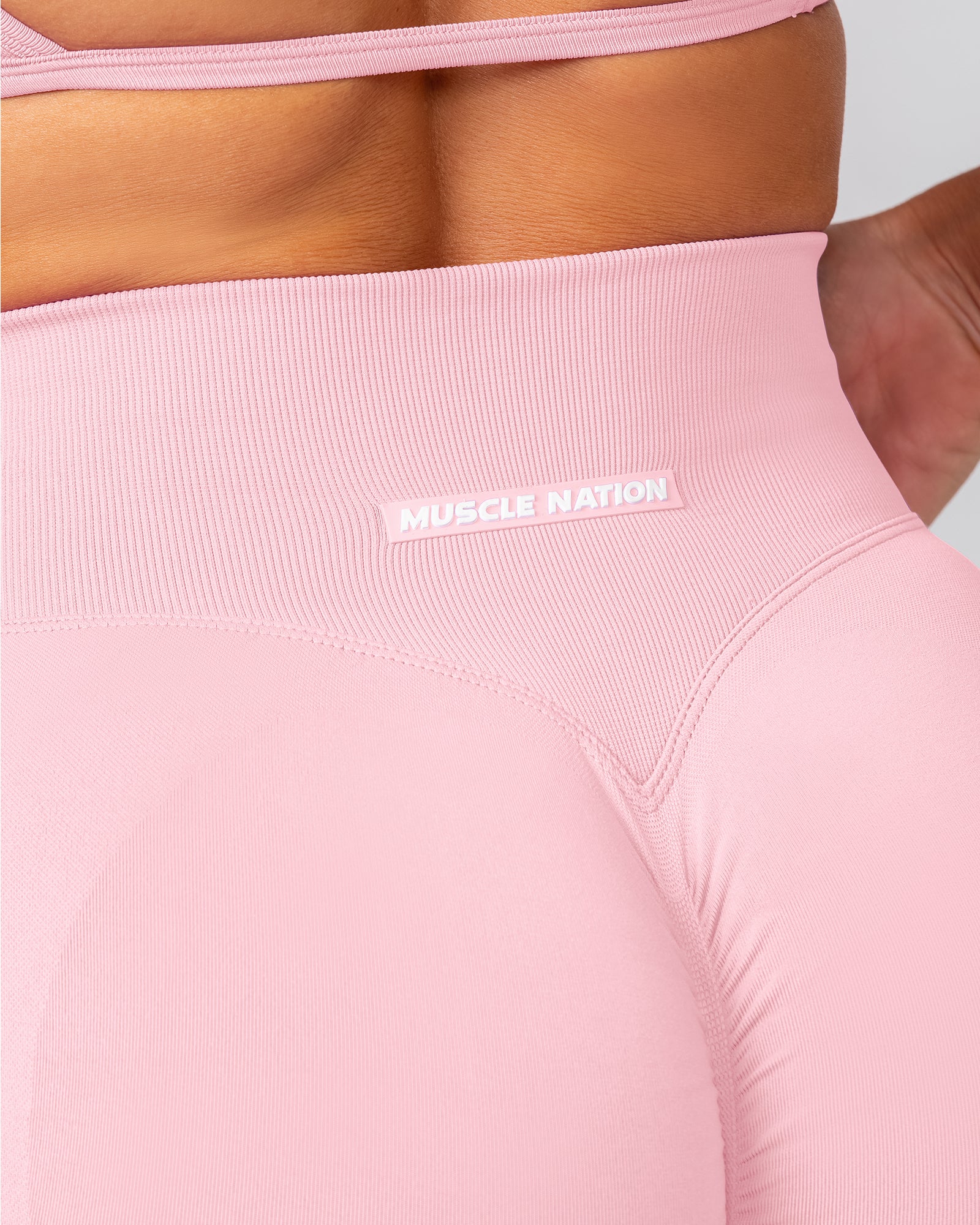 Sculpt Seamless Midway Shorts - Fairy Tale-Shorts-XS-1124123FYT-XS-MNAPPRL40455-5-Muscle Nation