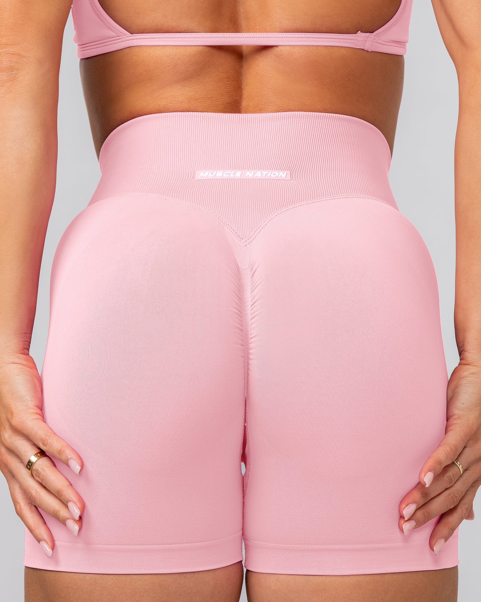 Sculpt Seamless Midway Shorts - Fairy Tale-Shorts-XS-1124123FYT-XS-MNAPPRL40455-4-Muscle Nation