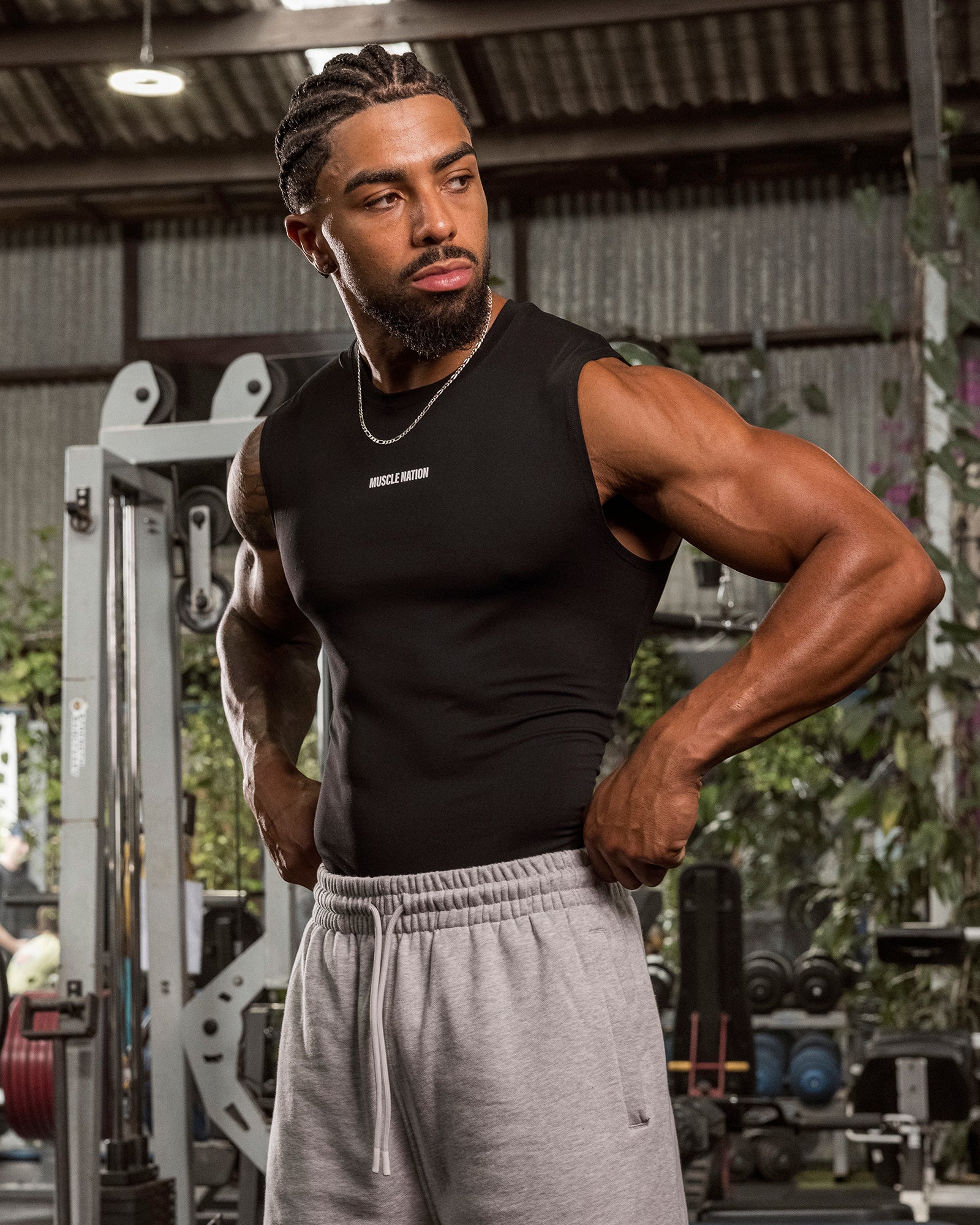 Apex Sleeveless Tee - Black-Singlets & Tanks-S-042649BLK-S-MNAPPRL50547-1-Muscle Nation