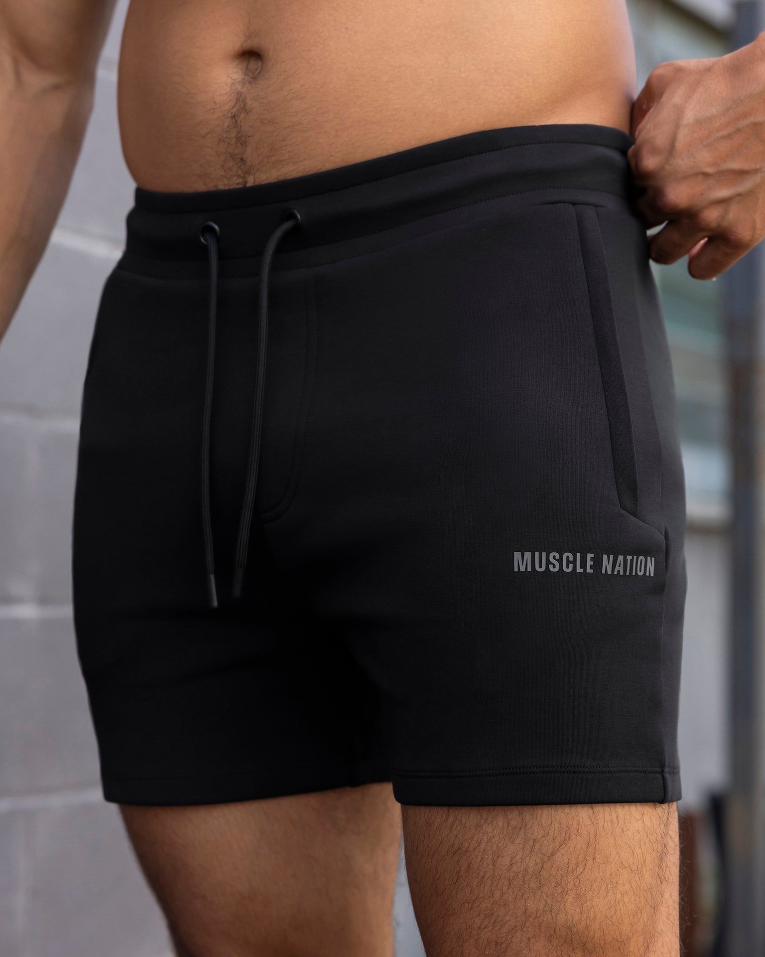 Essential Tech Shorts - Black-Shorts-S-042642BLK-S-MNAPPRL50462-1-Muscle Nation