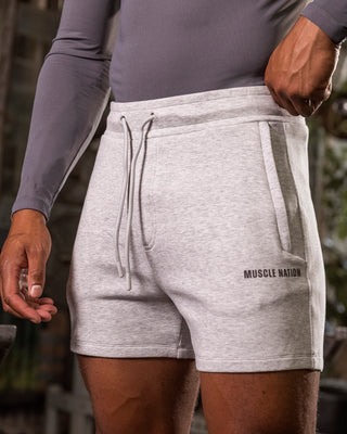 Essential Tech Shorts - Grey Marl-Shorts-S-042642GRYMRL-S-MNAPPRL50469-1-Muscle Nation