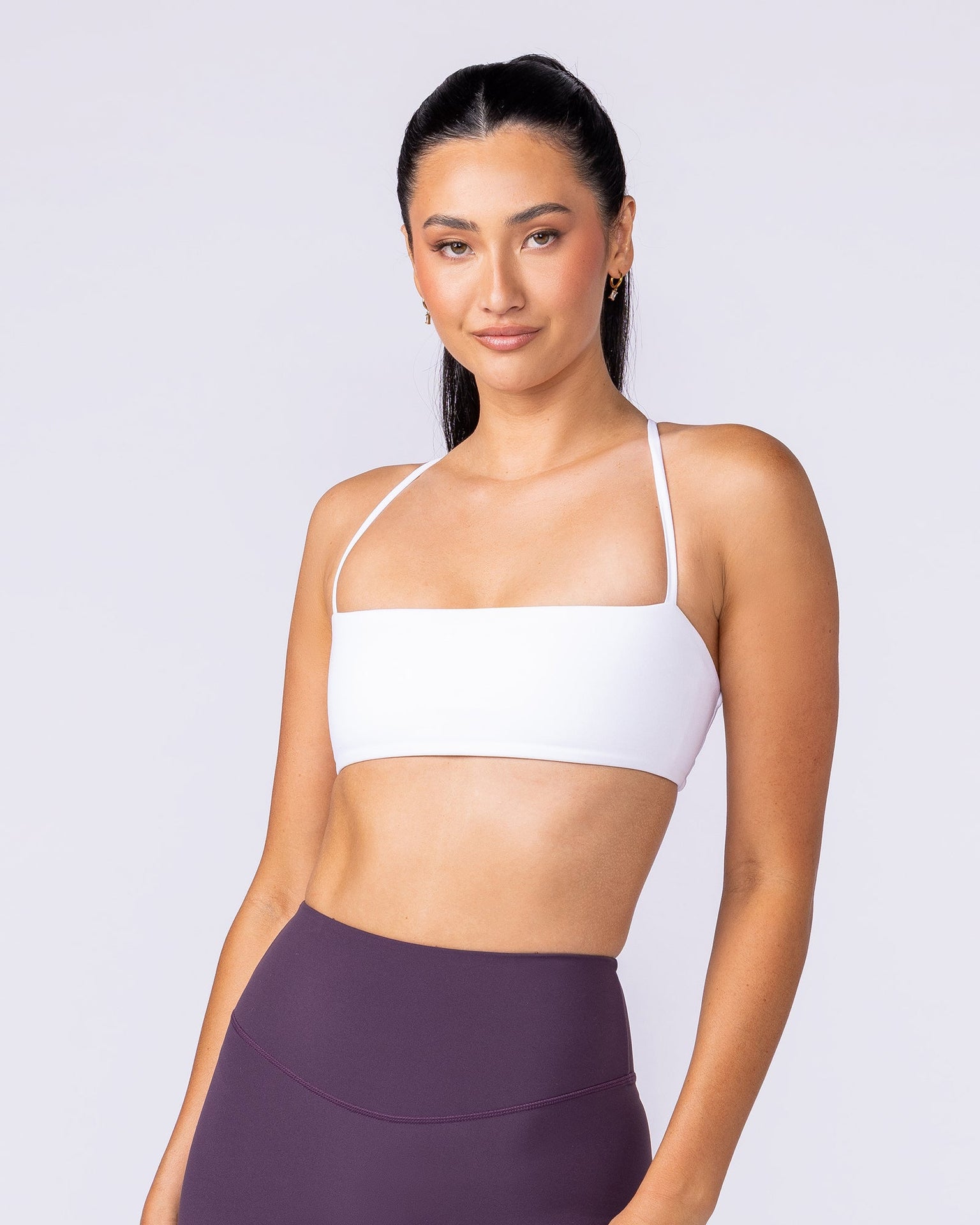 Halo Bralette - White-Bralettes-XXS-112519WHT-XXS-MNAPPRL45991-3-Muscle Nation